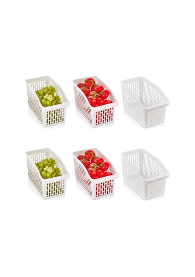 Buzdolabı içi Düzenleyici Dolap içi Düzenleyici Organizer Jumbo 6 Siyah