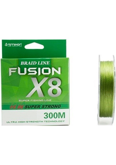 Remixon Fusion 300M X8 Green Ip Misina - Örgü Misina # 0,20Mm