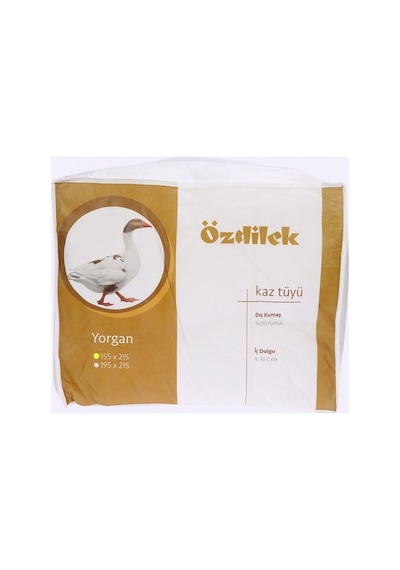 Özdilek Kaz Tüyü Yorgan Beyaz