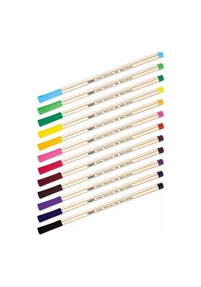Noki 10'lu Paket Fineliner Keçe Uçlu Kalem Renkli Seçenekler İle Yazma Ve Çizim Keyfi