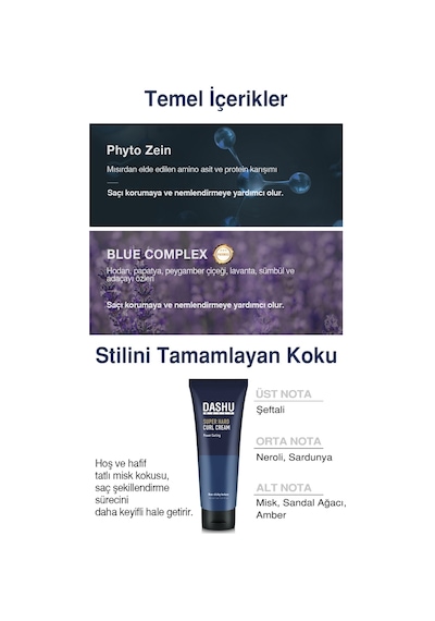 Güçlü Tutuşlu, Durulanmayan, Dalgaları Belirginleştiren Saç Kremi Dashu Daily Super Hard Curl Cream