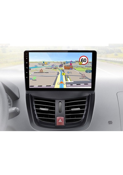 PEUGEOT 207 ANDROİD MULTİMEDYA CARPLAY 9 İNC HD IPS EKRAN 4GB/64GB KAMERA HEDİYELİ