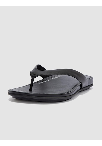 Fitflop Gracıe Leather Eo8 Siyah Kadın Parmak Arası Terlik Siyah