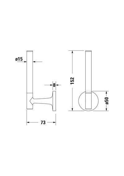 Duravit Starck T Tuvalet Kağıtlığı Yedek 0099391000