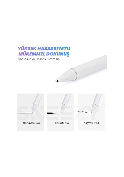 Universal Tablet Telefon Uyumlu Dokunmatik Tablet Kalemi Çizim Ve Tasarım Staylus Pencil