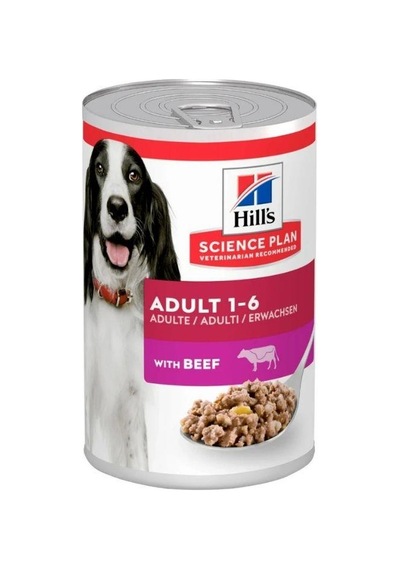 Hill's Scıence Plan Biftekli Orta Irk Yetişkin Köpek Konservesi 370 Gr