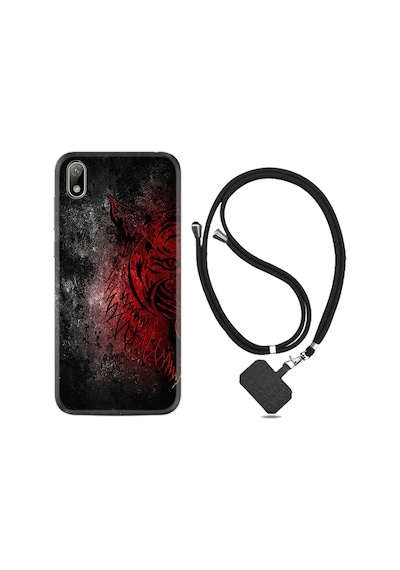 Huawei Y5 2019 Kılıf Boyun Askılı Color Wolf 1704