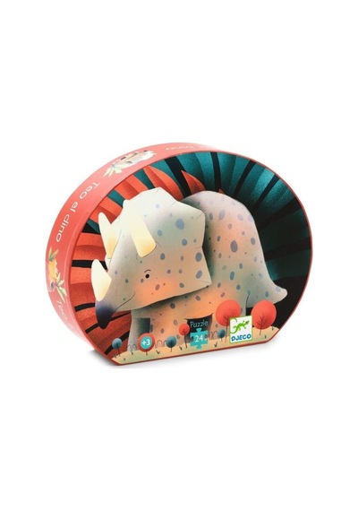Djeco Dekoratif Puzzle 24 Parça / Teo The Dinosaur