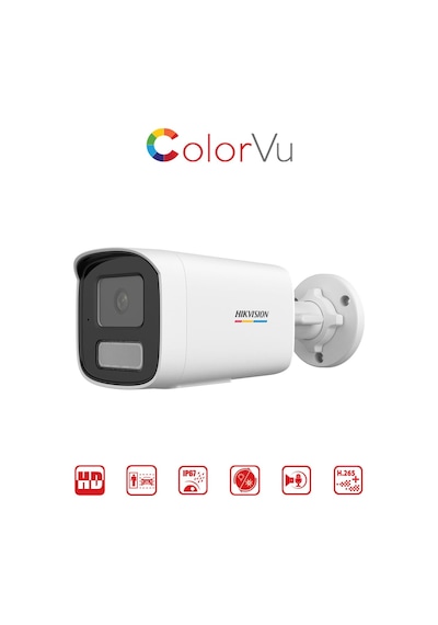 Ds-2cd1t47g2h-lıuf/sl - 4mp Colorvu + Smart Hybrid Light Bullet Network Kamera
