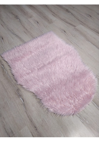 Yamalıhome Peluş Halı Apost Pembe 75x100cm Post Halı