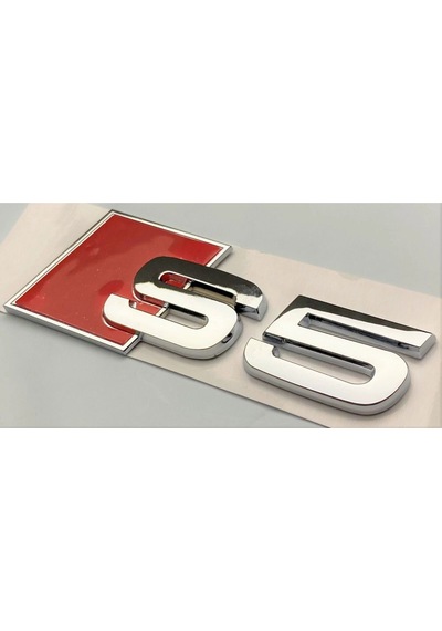 Audi S5 Krom Bagaj Yazısı Arması Logosu 3m 3d Abs
