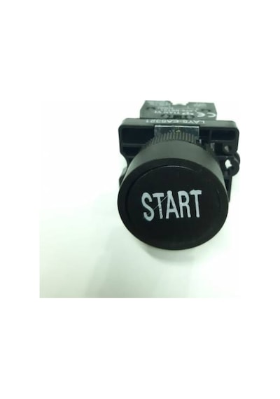1 Adet İşaretli (Start) Siyah Plastik Yaylı Buton Ø22Mm 250Vac