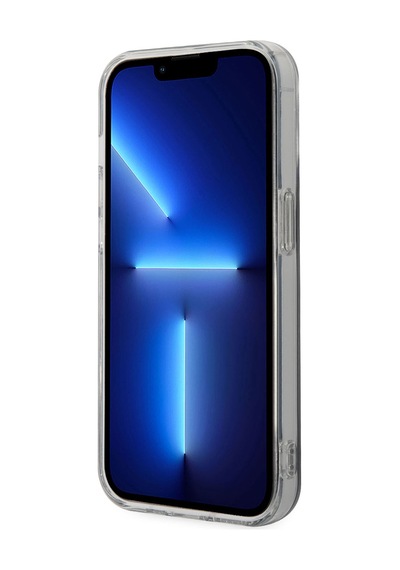 Apple Uyumlu iPhone 14 Pro Max Kılıf U.s. Polo Assn. Simli Parlak Alfabe Tasarım Kapak Mavi