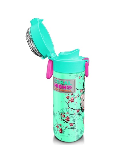 Coral High Kids Su Yeşili Koala Desenli Pipetli Ve Direkt İçim Çelik Termos 500 Ml 31927 Su Yeşili