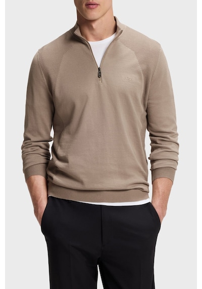 Boss Pamuk Karışımlı Regular Fit Yarım Fermuarlı Dik Yaka Kazak Erkek Kazak 50558352 334 Bej Boss Pamuk Karışımlı Regular Fit Yarım Fermuarlı Dik Yaka Kazak Erkek Kazak 50558352 334 Bej