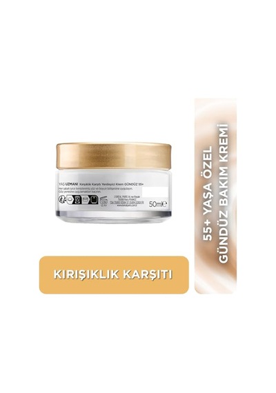 L'oreal Paris Yaş Uzmanı 50+ Kırışıklık Karşıtı Yenileyici Krem