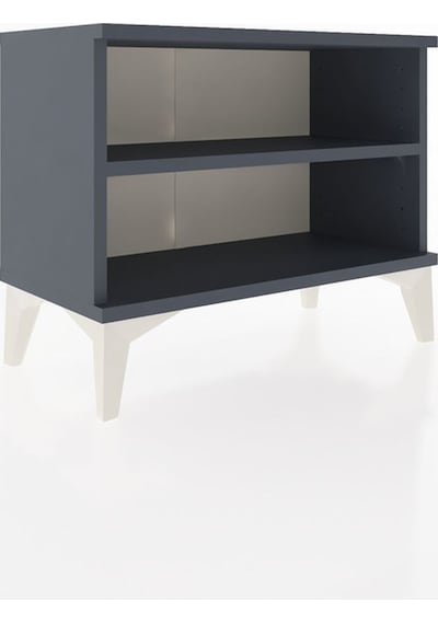 Arges Komodin Tek Raflı 60x30x48 Antrasit-antrasit Antrasit