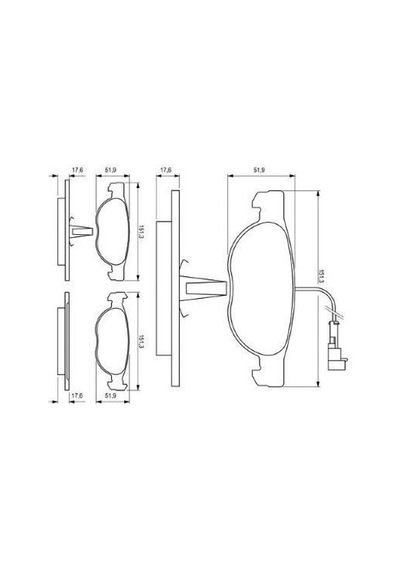 Fiat Bravo 1.6 1998-2002 Bosch Ön Balata 21930 Netpar2285