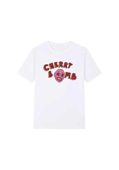 Tarzsokak Beyaz Tyler Kiraz Bomba Hip Hop Vintage Sokak Grafik Baskı Yeni Tee Tsh