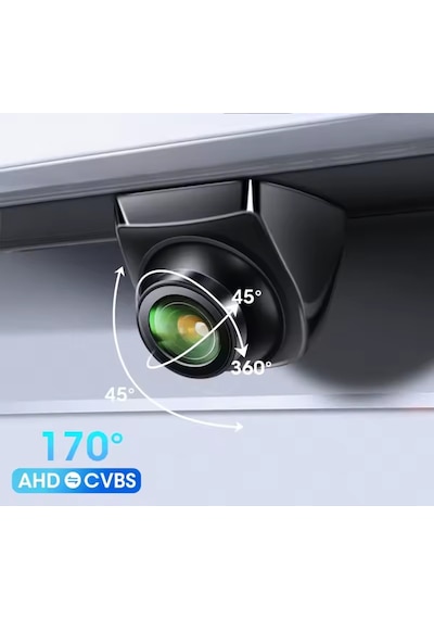 Pramit Geri Görüş Park Kamerası 1080p Ahd 170 Derece Balık Gözü 360 Dönen Ahd-cvbs Park Çizgi Ayarlı
