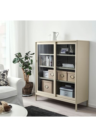 Ikea Kvarnvık Kapaklı Karton Saklama Kutusu 25 X 35 X 20 Cm Bej