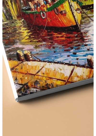 Webstyle Sayılarla Boyama Seti Kasnaklı Renkli Ev Ve Yelkenli 60 X 75 Cm