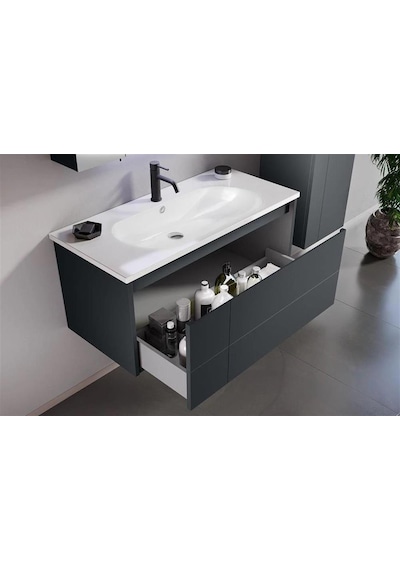 Orka Likya 80 Alt Modül + Lavabo Mat Antrasit Diğer Orka Likya 80 Alt Modül + Lavabo Mat Antrasit Diğer