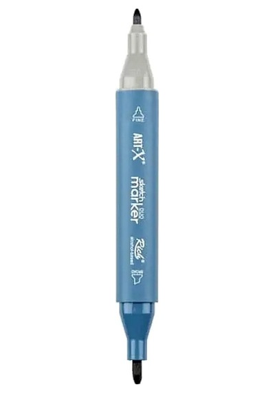 Rich Klm-17953 Art-x Sketch Marker Kalem Duo 431 Gold Grey Standart