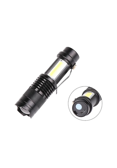 Taşınabilir Şarjlı Led Fener - 4 Modlu, 2000lm, Ayarlanabilir Odak Yeni Nesil - Lisinya