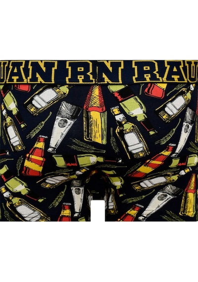 Munivy Juan Raul Kokteyl Desenli Siyah Rahat Erkek Boxer Siyah