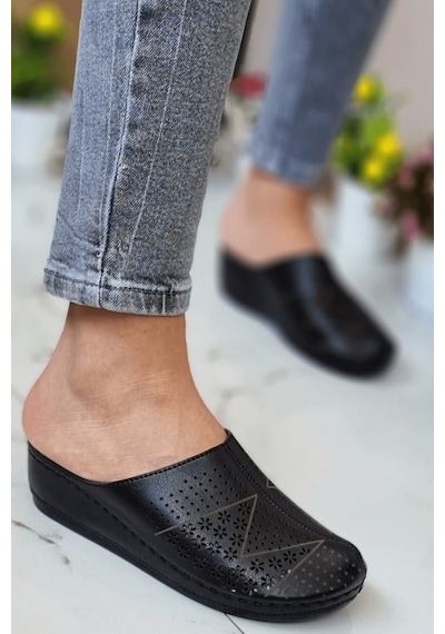 Neon Shoes Lisa Kadın Sabo Medikal Doktor Hemşire Hastane Tam Ortopedik Önü Kapalı Ev Dışarı Terlik 001