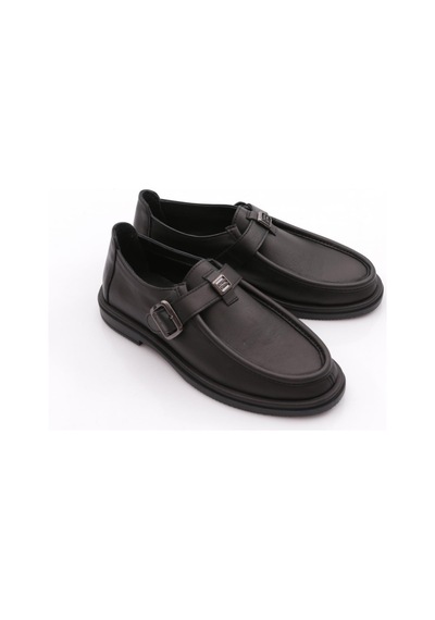 Dgn 500 Kadin Loafer Ayakkabi Siyah Napa