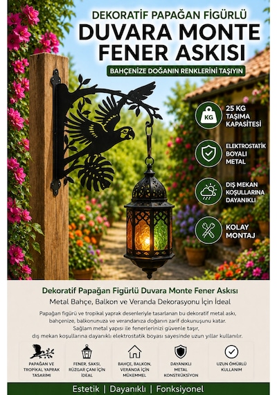 Dekoratif Papağan Figürlü Metal Bahçe Askısı Dekoratif Fener Askılığı Lazer Kesim Duvar Saksı Askısı Elektrostatik Boyalı Siyah Papagan Dekoratif Papağan Figürlü Metal Bahçe Askısı Dekoratif Fener Askılığı Lazer Kesim Duvar Saksı Askısı Elektrostatik Boyalı Siyah Papagan