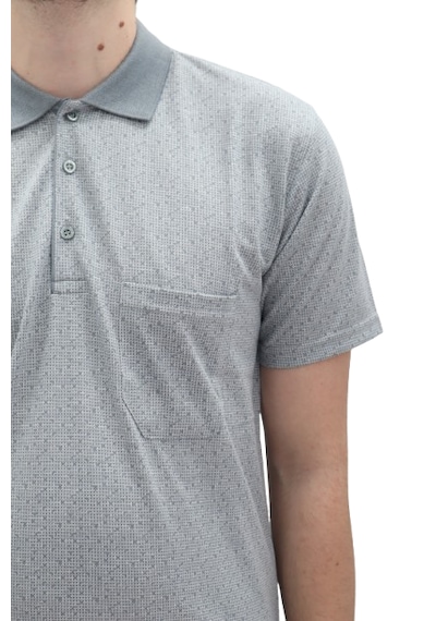 Santa Dmctekstil Erkek Jakarlı Desenli Klasik Kesim Rahat Kalıp Tek Cepli Polo Yaka T-shirt Gri Santa Dmctekstil Erkek Jakarlı Desenli Klasik Kesim Rahat Kalıp Tek Cepli Polo Yaka T-shirt Gri