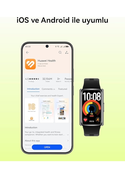 Huawei Band 11 Pro Titanium Aluminum Alloy Mavi 1.62" Amoled Akıllı Saat (Distribütör Garantili)