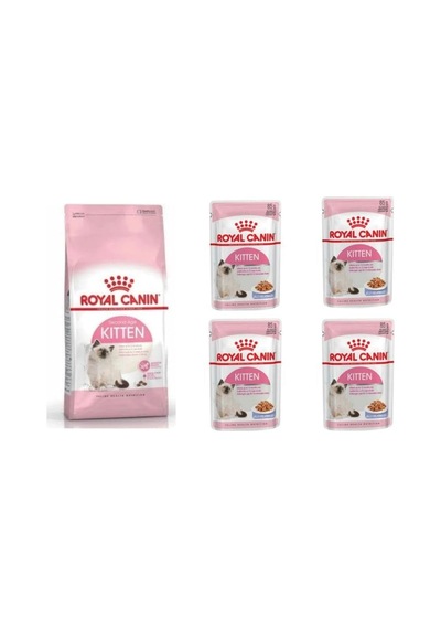 Tr Kitten Yavru Kedi Kuru Maması 2 Kg + 4 Adet Kitten Yaş Mama 85 Gr