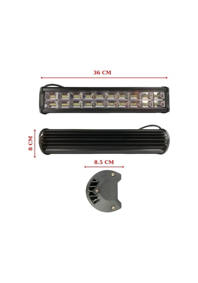 240W 80 Led Quattro Off Road Gündüz Sis Farı Lambası 36Cm 12V (553760488)