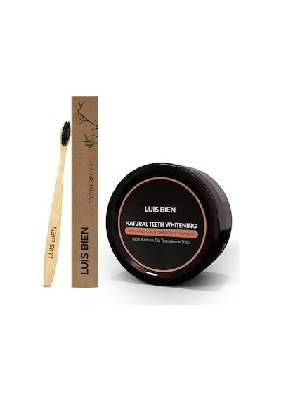 Luis Bien Aktif Karbon Diş Temizleme Tozu 50 G + Bambu Diş Fırçası