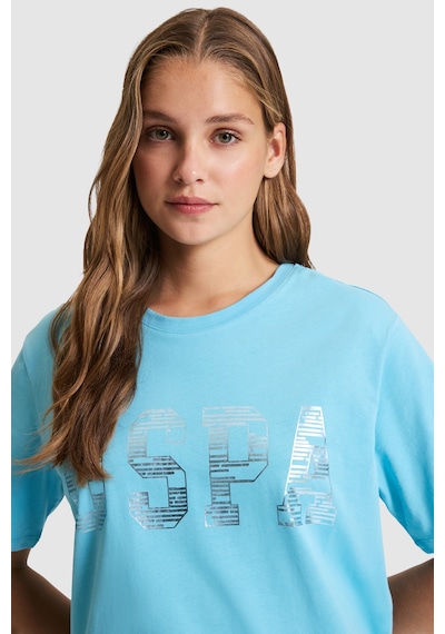 U.S. Polo Assn. U.s. Polo Assn. Kadın Aqua Tişört Basic 50321690-vr007 U.S. Polo Assn. U.s. Polo Assn. Kadın Aqua Tişört Basic 50321690-vr007