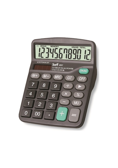 Sarff 837 12 Haneli Hesap Makinesi