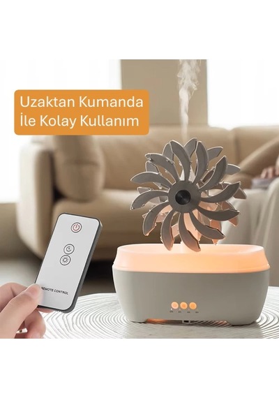 Rüzgar Değirmeni Hava Nemlendirici Çok Renkli