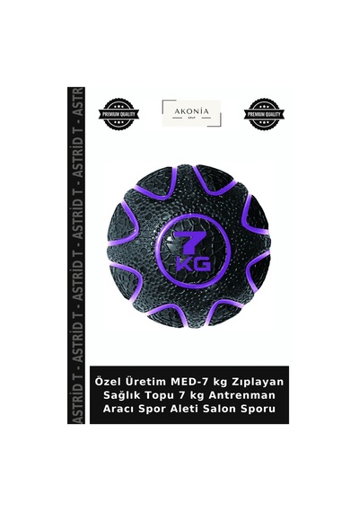 Özel Üretim Med-7 Kg Zıplayan Sağlık Topu 7 Kg Antrenman Aracı Spor Aleti Salon Sporu