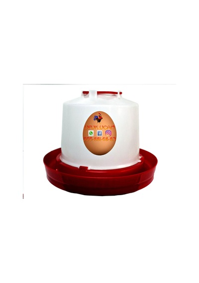 2 Adet 8 Kg Yemlik + 2 Adet 8 Lt Suluk Seti 10-15 Tavuk İçin 7-10 Gün Kullanım