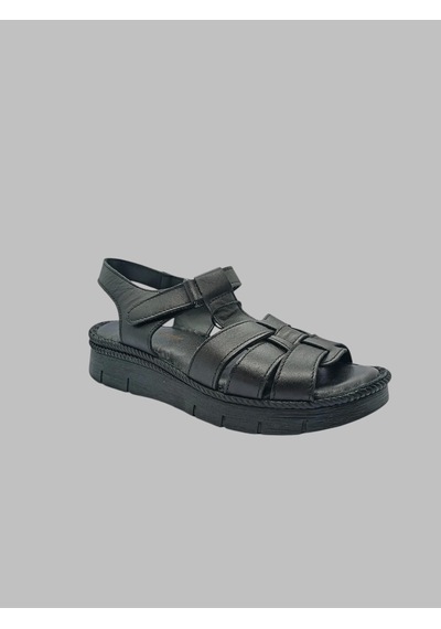 Pierre Cardin Pc-5142 Kadın Deri Sandalet Siyah