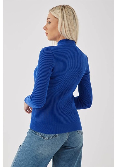 Fashion Friends Kadın Pencere Detaylı Kazak 23k0167k1 Saks