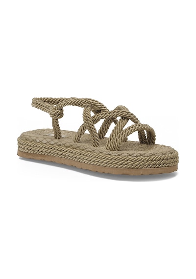 Butigo Hailey 6fx Naturel Kadın Düz Sandalet 000000000102688725 Bej Butigo Hailey 6fx Naturel Kadın Düz Sandalet 000000000102688725 Bej