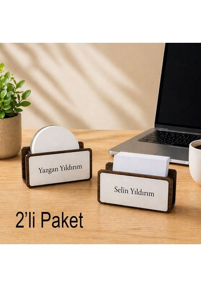 Süblimasyon Ahşap Masaüstü Stand - 2'li Paket