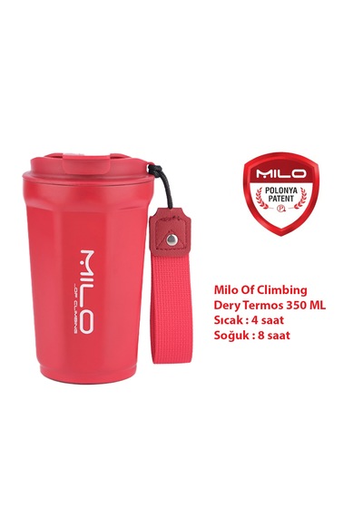 Milo Of Climbing Dery 350 Ml Çelik Termos Kırmızı