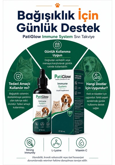 Patiglow Kedi Ve Köpek Bağışıklık Sistemi Damla