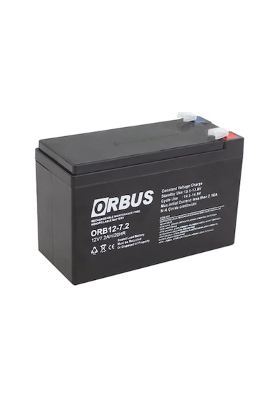 Orbus Orb12-7.2 ,12v/7.2ah Kuru Akü